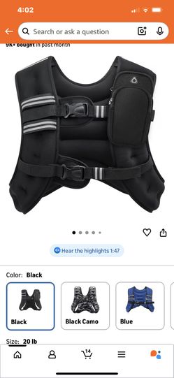 Weight Vest 20lbs New