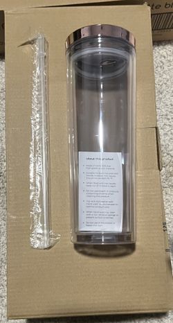 Clear / Rose Gold Tumbler