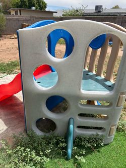 Kids Plastic Playset with Slide and Climber