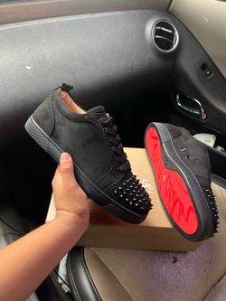 Red bottom black suede