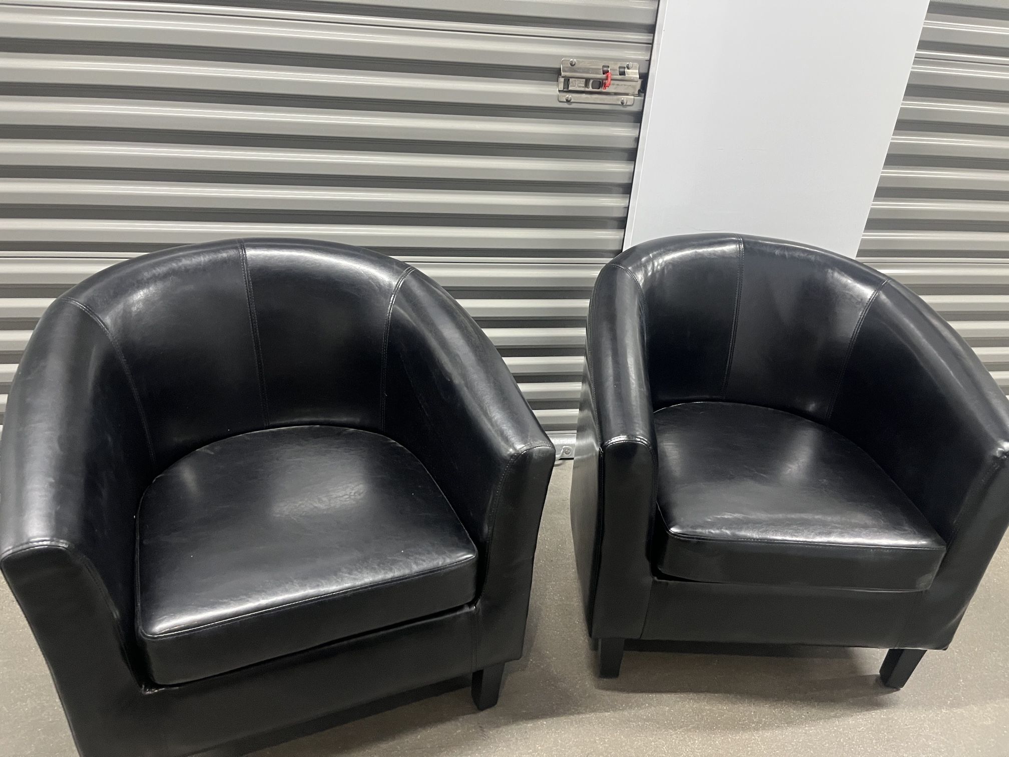 Taylor Black Tub Chairs Set Of 2