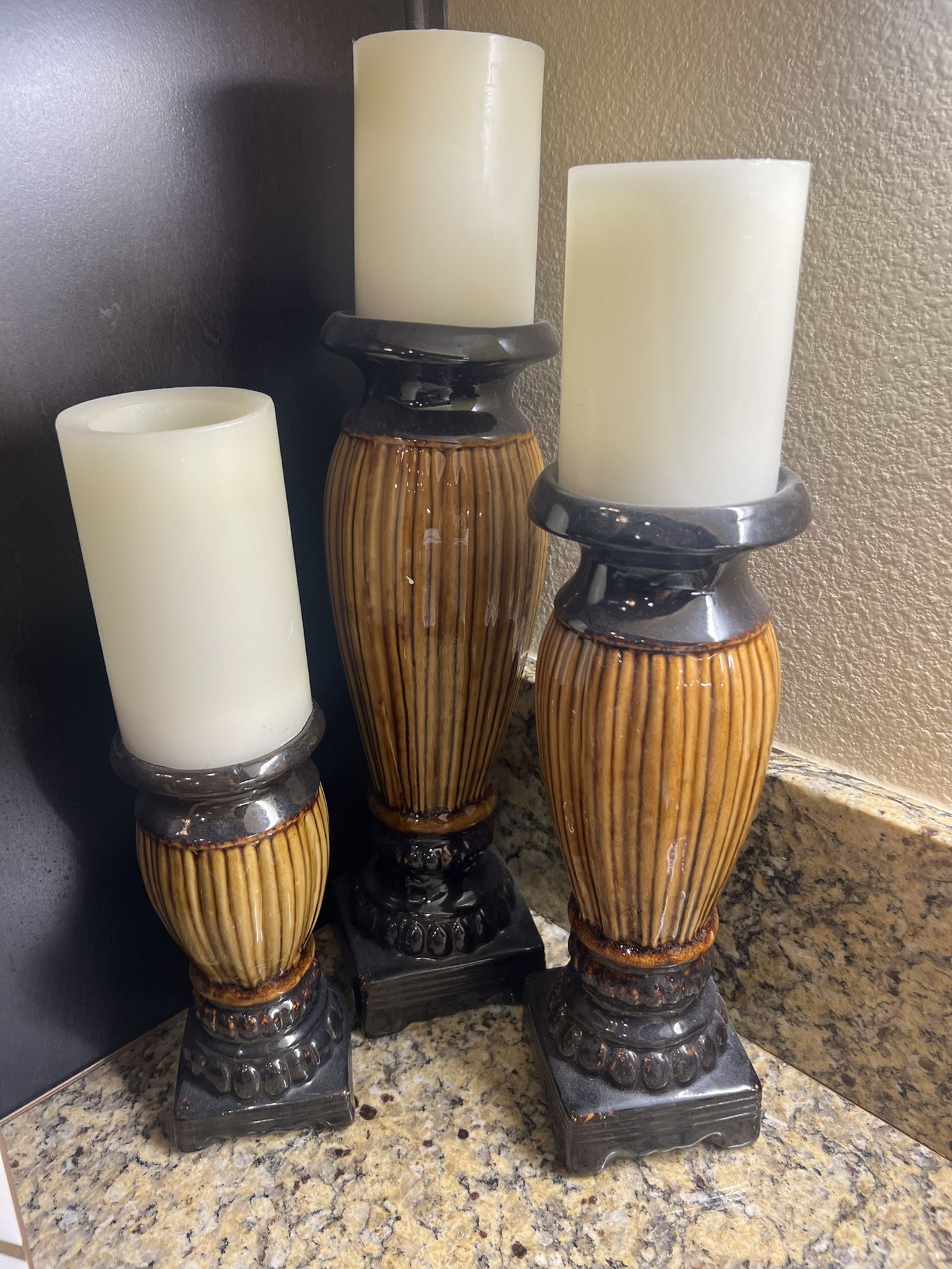 3 Candle Holders