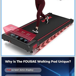 Walking Pad with 10% Incline Treadmills for Home, 4 in 1 6.2MPH Walking Pad Under Desk Treadmill with Full Screen LED Display, 2.75HP Brushless Drive,