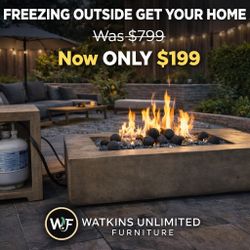 🔥 ELEGANT PROPANE FIRE PIT + PROPANE TANK STAND – ONLY $299 🔥