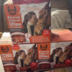 Three 750 watt Stock tank de-icers