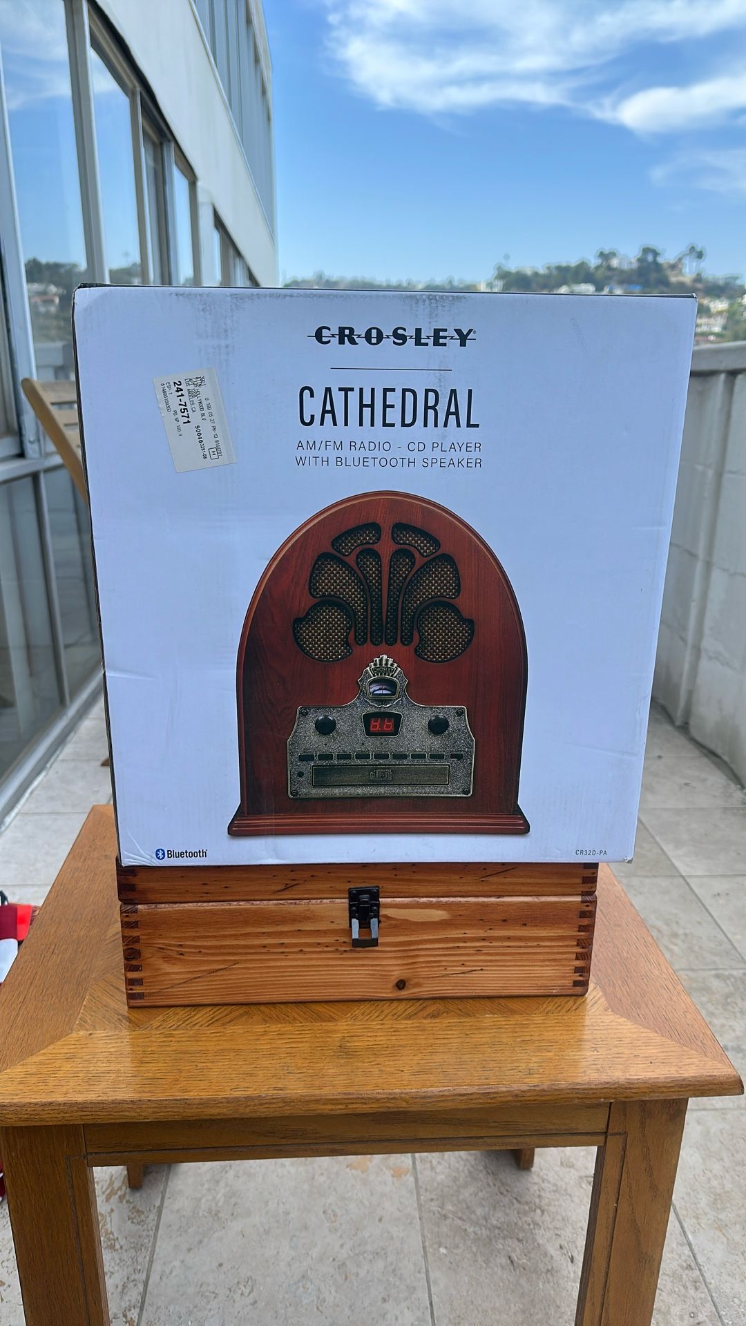 Crosley Cathedral AM/FM - CD Player With Bluetooth Speaker