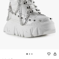 AnthonyWang Gooseberry-05 Lace Up Hidden Wedge Women's Sneakers