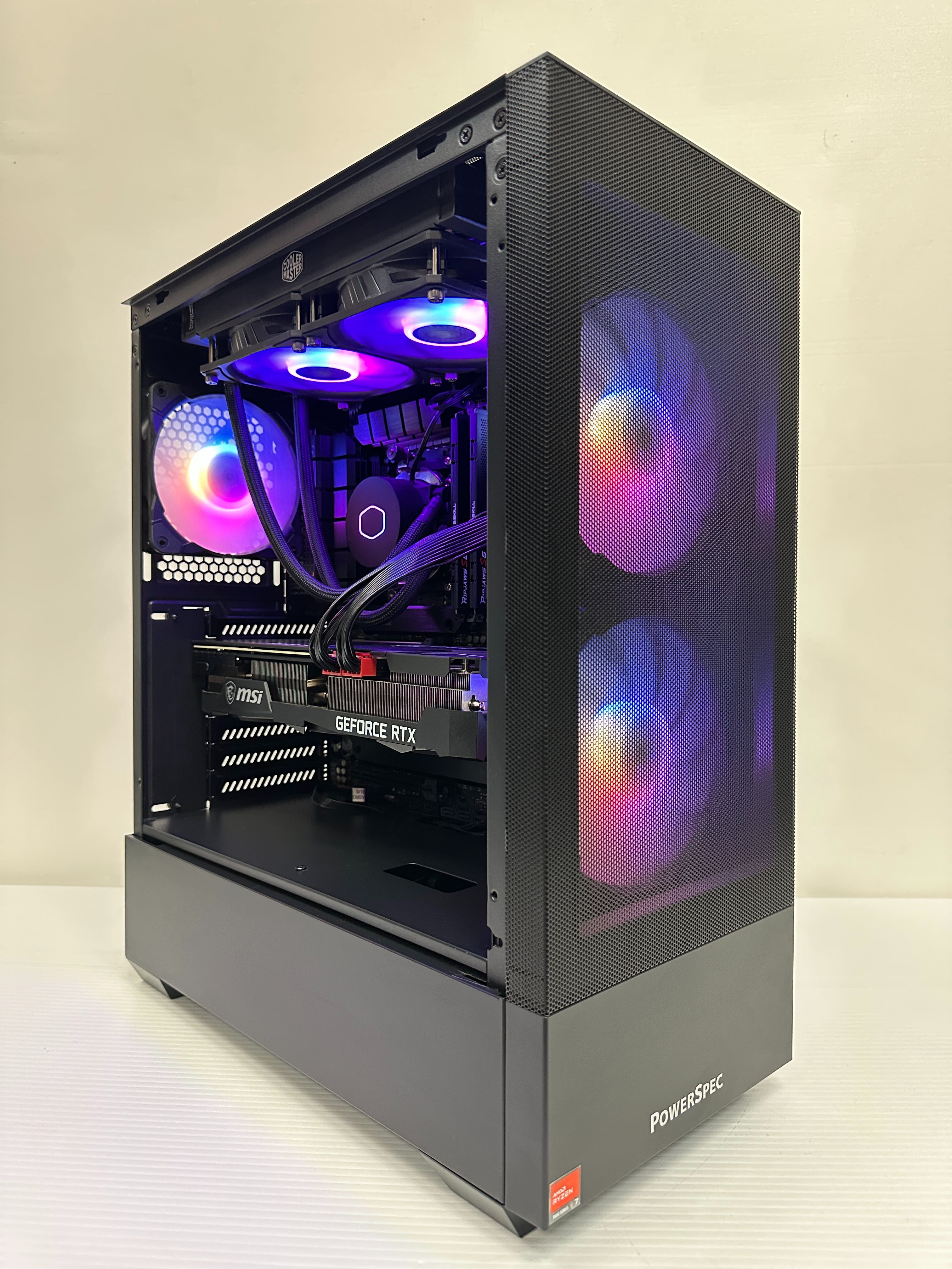 [💪]PowerSpec Gaming Desktop | AMD Ryzen 7 7700X | 32GB DDR5 | 1TB SSD NVMe | RTX 3070 Ti | Windows 11 Pro | UD315 | SYSTEM | PC | RIG | Computer