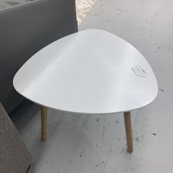 White Pick Shaped Side Table