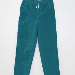Lands' End Women's Size XL Pull On Pants Turquoise Lined Flat Front RN #62830