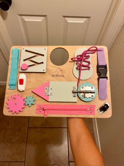 Wooden Sensory Busy Board