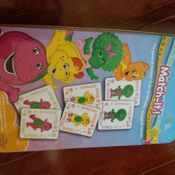 Barney The Game Of Memory Match It Set Complete Box