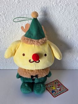 RARE SANRIO Pompompurin Exciting Merry Christmas Doll 2019 From Japan #QYFV68