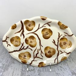 Vintage Hand Painted Tray Platter