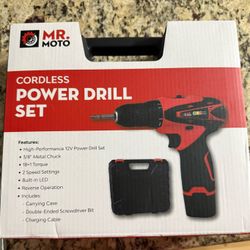 Cordless Power Drill Set 