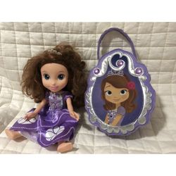 Disney Junior Sophia the First 14" Princess Doll + Sophia felt bag