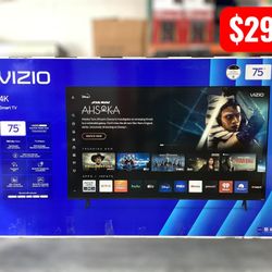 VIZIO 75" Class 4K Series LED Smart TV, QuickFit® Compatible
