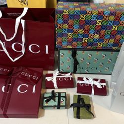 LV, Gucci, Fendi & Dior Boxes & Bags