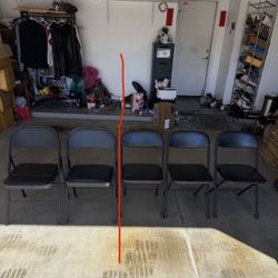 5 Folding Chairs