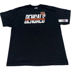 Cincinnati Bengals Black T Shirt Mens 2XL New