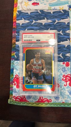 Jeff Malone PSA 8 1986 Fleer Rookie