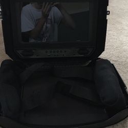 Console Carrying Case With 14 Inch Tv For Sale