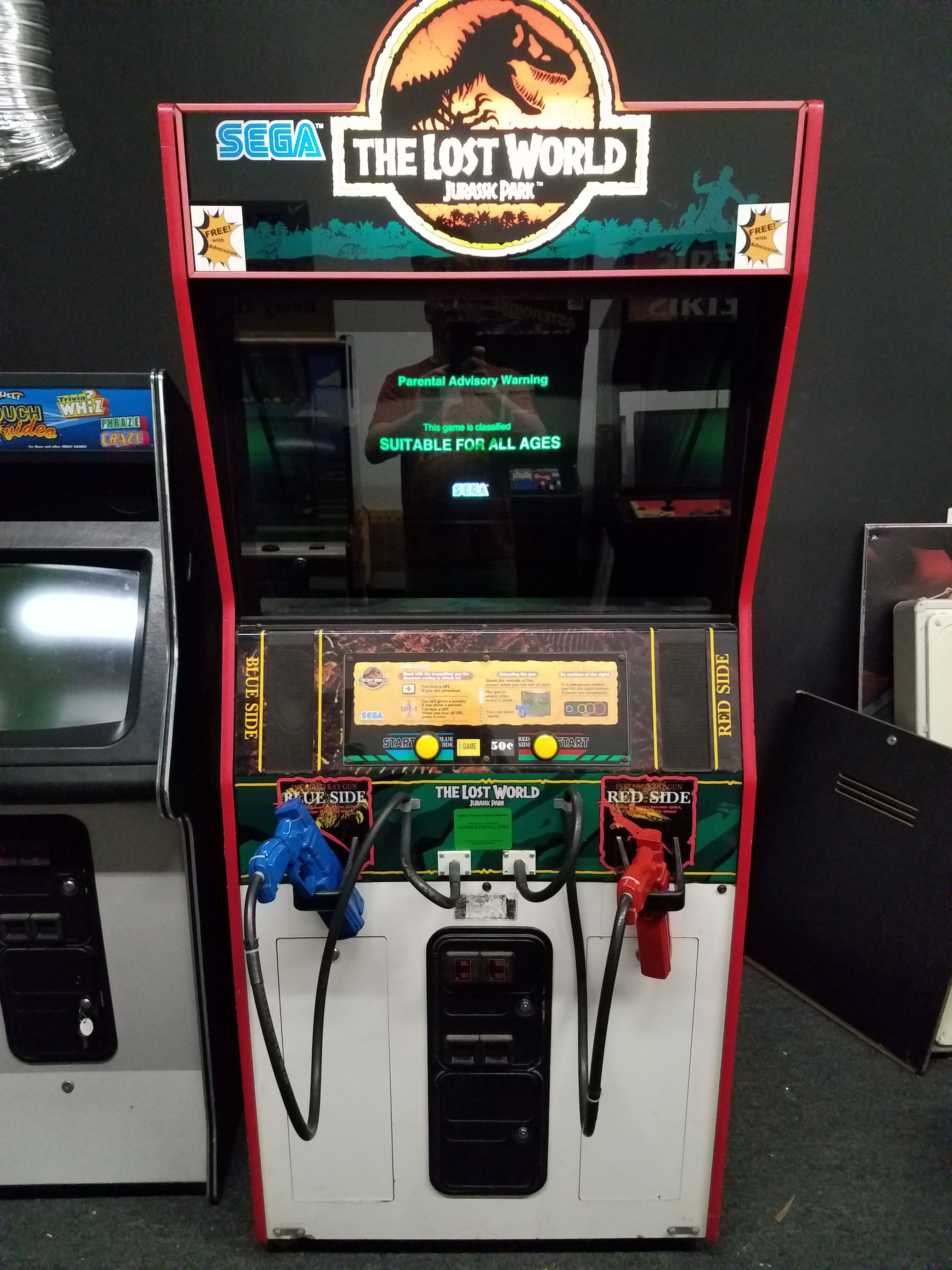 Jurassic Park Lost World arcade game