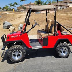 Lifted Jeep Gas Golf Cart