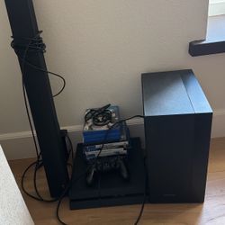 PlayStation 4 With Sound Bar And Sub 