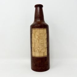 Hand Crafted Segmented Wood Beer Bottle