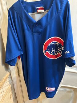 Chicago Cubs jersey majestic embroidered logo