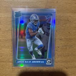 2022 OPTIC AMON-RA ST BROWN SILVER RATED ROOKIE 