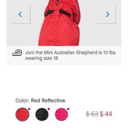 Pooch Complete Coverage Raincoat. Size 26. Xxl 