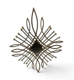 Pier one gold metal mirror