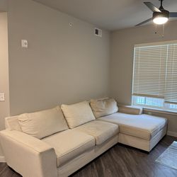 Living Spaces Linen Couch