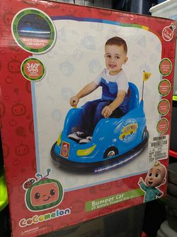 New CoComelon 6V Battery Powered Bumper Car Ride On