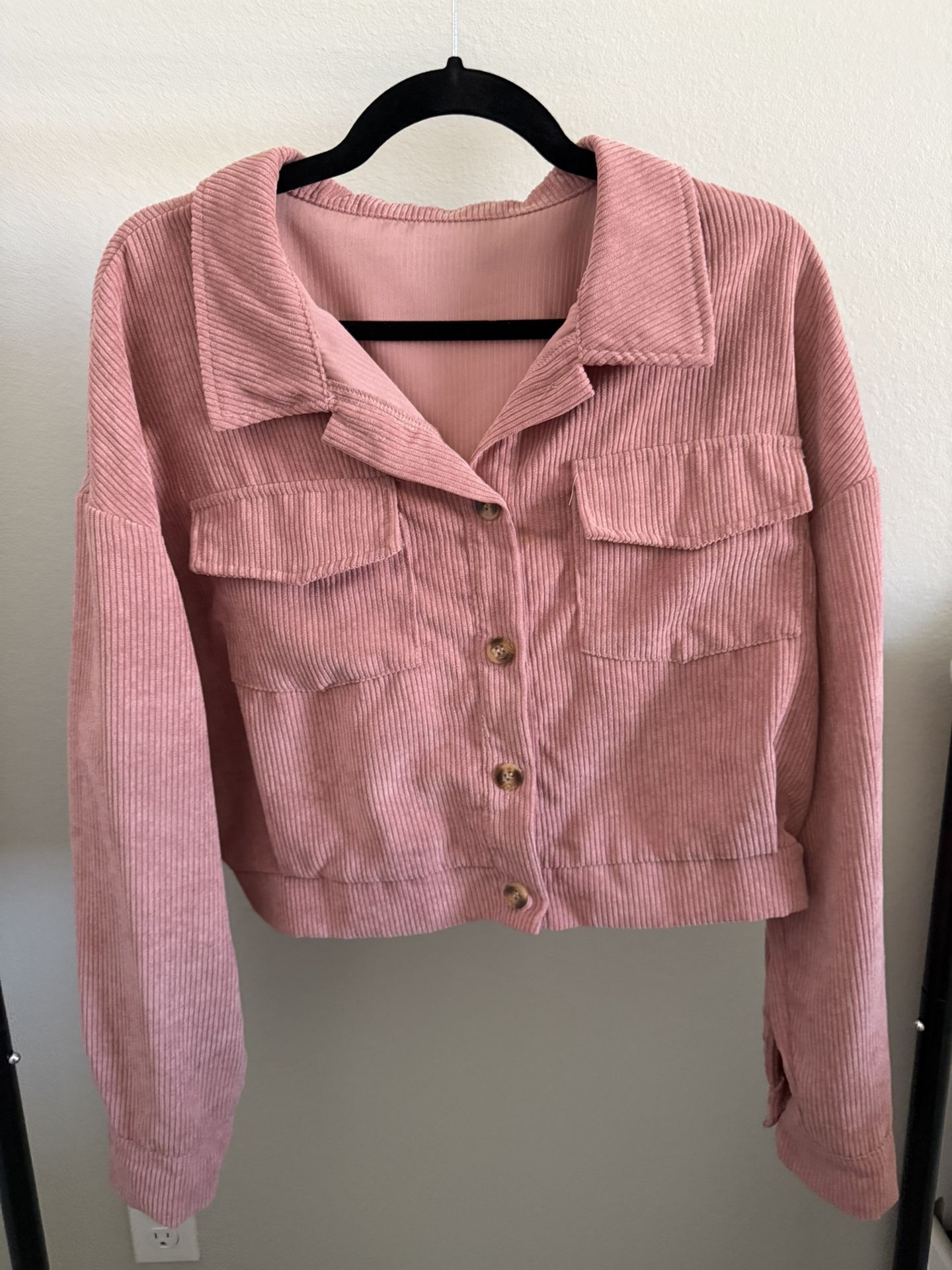 Pink Corduroy Jacket 