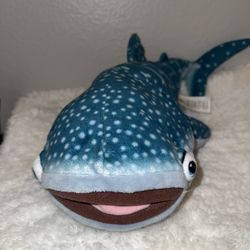 Disney Pixar Finding Dory Plush Destiny Whale Shark Stuffed Animal 22"