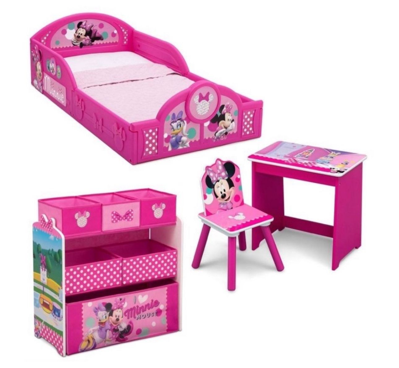 Minnie Mouse Bedroom Set 4-Pc - Delta Children