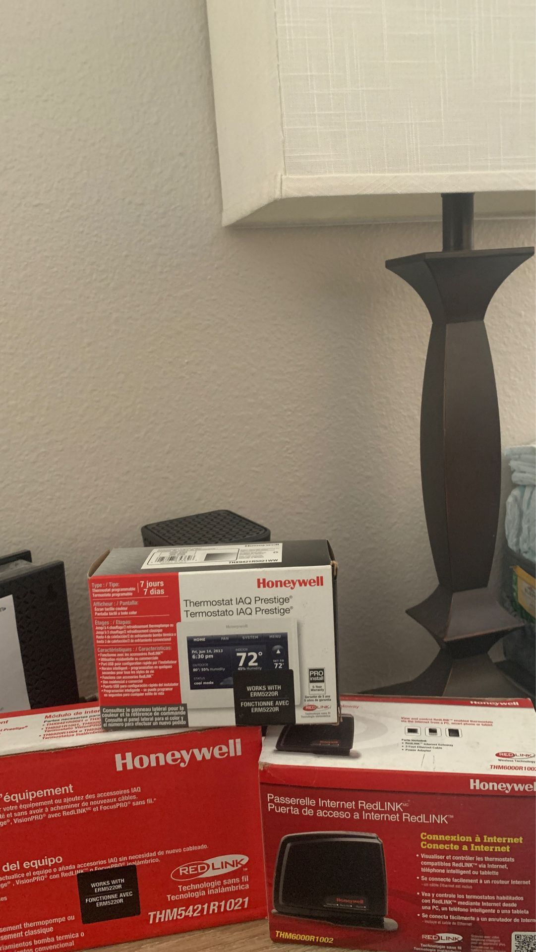 Honeywell Prestige thermostat with Redlink