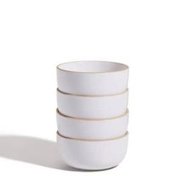 Our Place Soup Bowls - Set of Four  Size 6” Handcrafted Ceramic Bowls | Versatile for Soups, Oats, & Desserts | Chip-Resistant, Restaurant-Grade