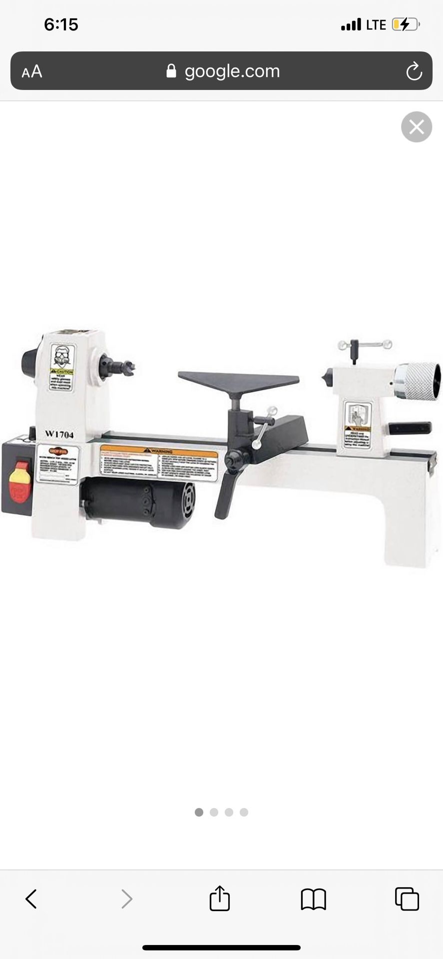 Shop Fox W1704 8-Inch x 13-inch Benchtop Wood Lathe