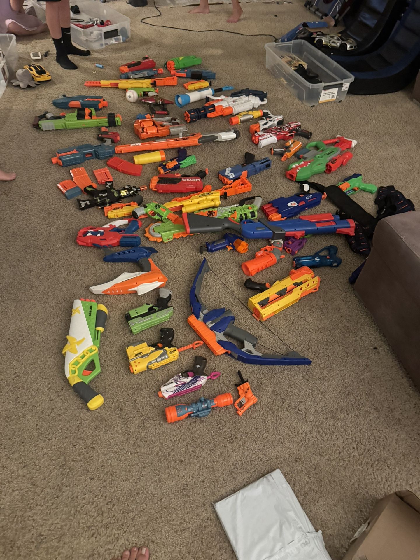 Over 50 Nerf Guns
