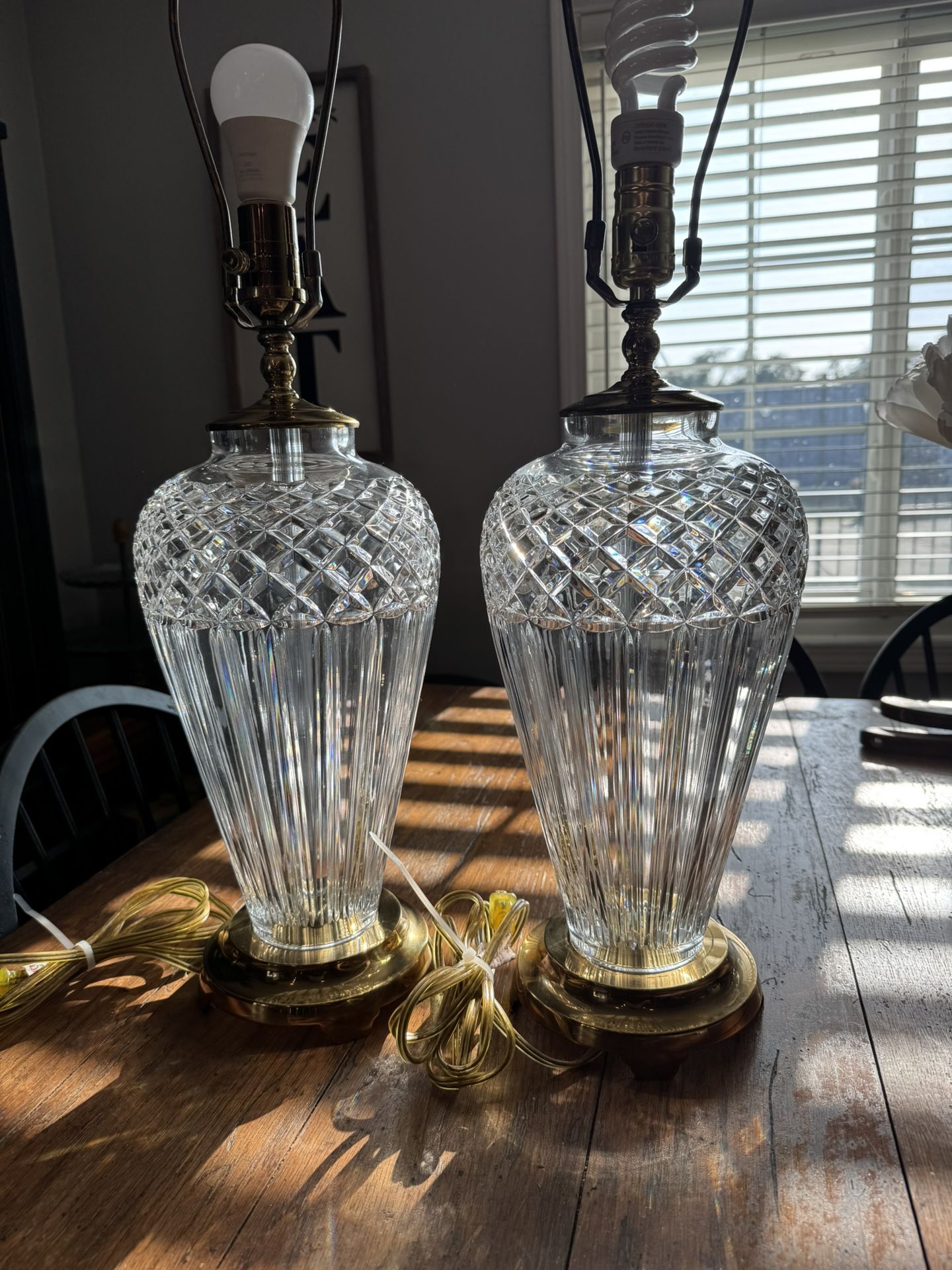 Vintage Waterford Crystal Lamps