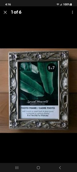 Floral metal frame (art Deco /art Nouveau style) 5X7 