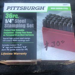 Pittsburgh Steel Stamping Set 