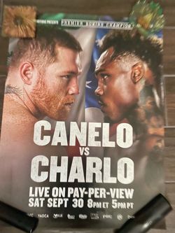 Canelo vs Charlo poster