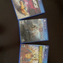God Of War, Need For Speed Heat, And Borderlands 3 For PS4