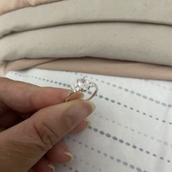 Real 925 Sterling Silver Wedding Ring Size 6