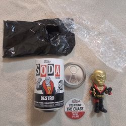 Funko Soda:  Destro [CHASE = Metallic Gold figure] (International Edition)